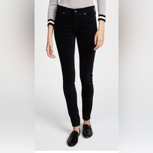 AG Farrah High-Rise Velvet Skinny Jeans size 25